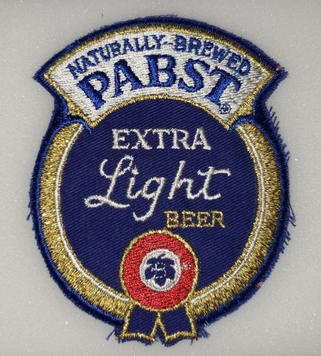 Pabst Extra Light Beer Uniform Patch