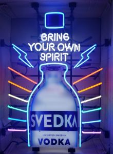 Svedka Vodka Neon Sign Tube Set svedka vodka neon sign panel Svedka Vodka Neon Sign Panel svedkabgaypride2019nib 220x300