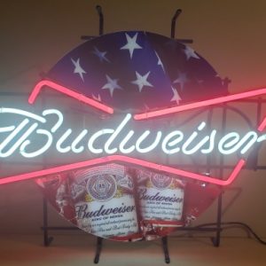 Budweiser Beer Summer Team USA Neon Sign