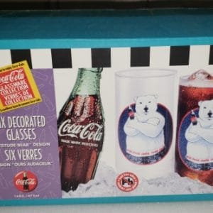 Coca Cola Bear Glass Set