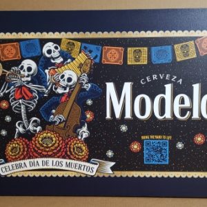 Modelo Cerveza Sugar Skull Sign