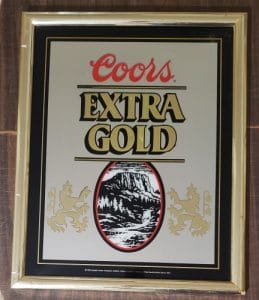 Coors Extra Gold Beer Mirror coors extra gold beer mirror Coors Extra Gold Beer Mirror coorsextragolddraftmirror1988 259x300
