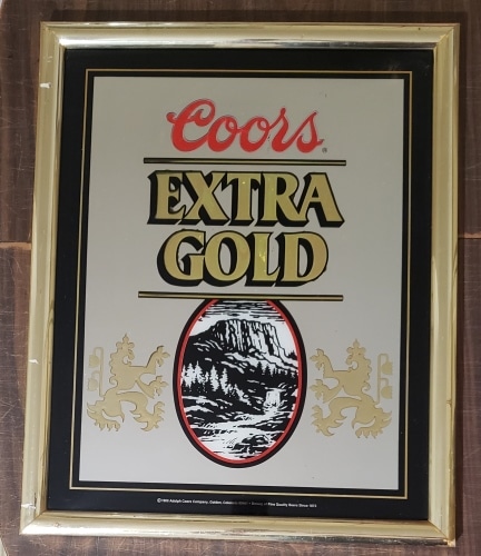 Coors Extra Gold Beer Mirror