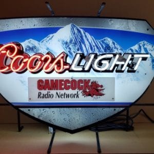 Coors Light Beer Gamecocks Neon Sign