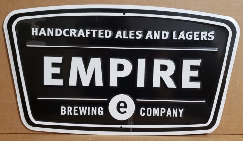 Empire Beer Tin Sign