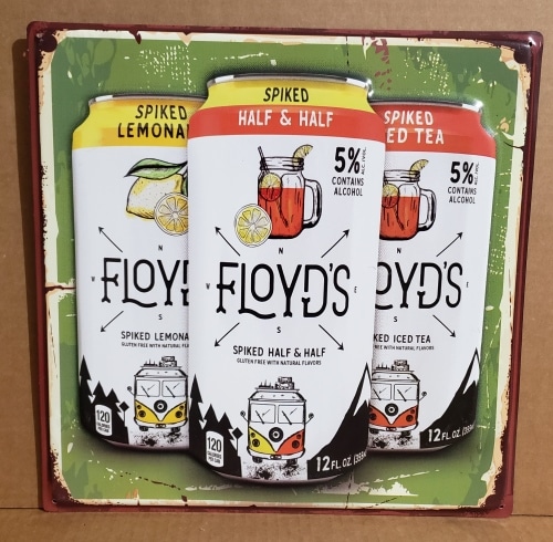 Floyds Spiked Beer Tin Sign