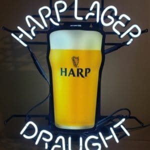 Harp Lager Draught Neon Sign