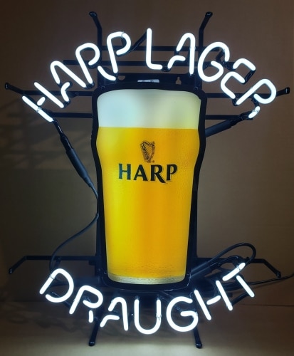 Harp Lager Draught Neon Sign
