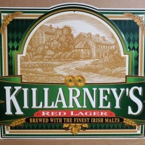 Killarneys Red Lager Tin Sign