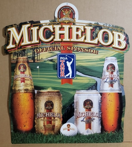 2011 Michelob Ultra Beer PGA Tour Vintage Print Ad Beer Bottle