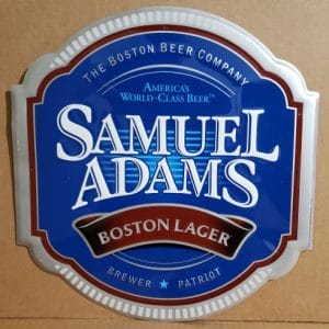 Samuel Adams Beer Tin Sign