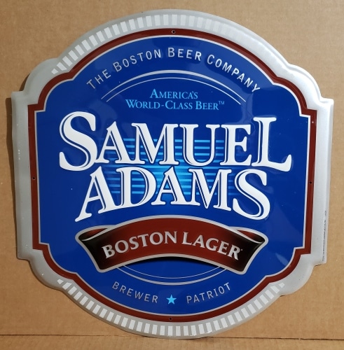 Samuel Adams Beer Tin Sign