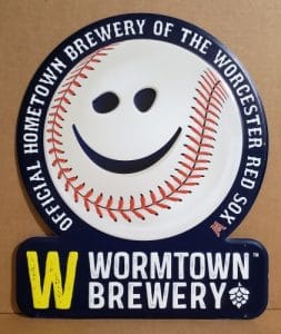 Wormtown Beer Tin Sign wormtown beer tin sign Wormtown Beer Tin Sign wormtownredsoxbaseballtinrub 253x300