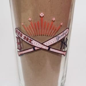 Budweiser Beer Yankees Red Sox Pint Glass