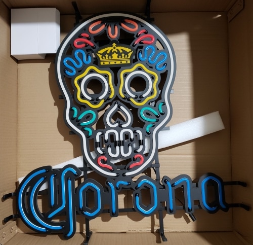 corona sugar skull sign