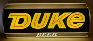 Duke Beer Lighted Sign duke beer lighted sign Duke Beer Lighted Sign dukebeerlight1965 300x134