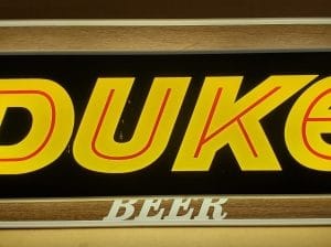 Duke Beer Lighted Sign