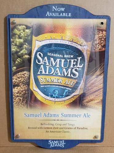 Samuel Adams Summer Ale Sign