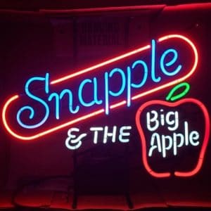 Snapple Tea Big Apple Neon Sign