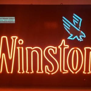 Winston Cigarettes Neon Sign