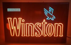 Winston Cigarettes Neon Sign [object object] My Beer Sign Collection &#8211; Not for sale but can be bought&#8230; winstonwordenglass1991 e1750618186180