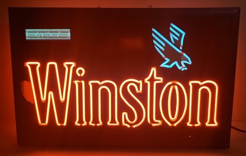 Winston Cigarettes Neon Sign