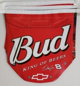 Budweiser Beer NASCAR Flag Banner budweiser beer nascar flag banner Budweiser Beer NASCAR Flag Banner budweiserracingdalejrflagbanner2006 2 278x300