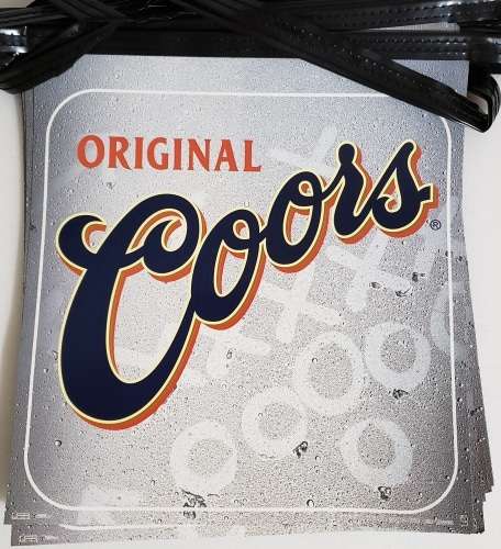 Coors Beer Football Flag Banner
