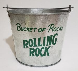 Rolling Rock Beer Bucket rolling rock beer bucket Rolling Rock Beer Bucket rollingrockbucketofrockssawbladebucketrear 300x275