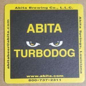 Abita Turbodog Beer Coaster