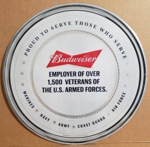 Budweiser Beer Military Tin Sign budweiser beer military tin sign Budweiser Beer Military Tin Sign budweisermilitarytin2018 300x295