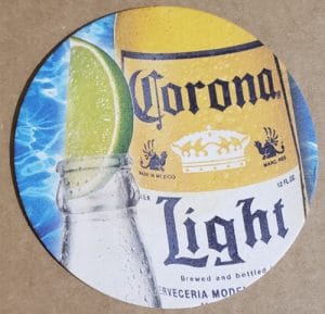 Corona Light Beer Coaster corona light beer coaster Corona Light Beer Coaster coronalightcoaster2002 300x289