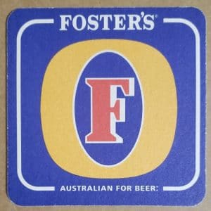 Fosters Beer Coaster