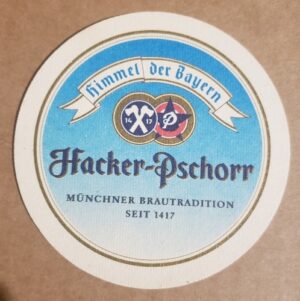 Hacker Pschorr Beer Coaster