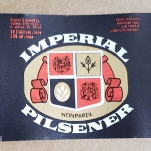 Hofbrau Imperial Pilsener Beer Label
