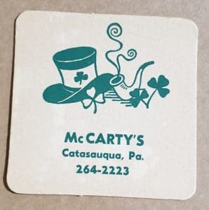 McCartys Pub Beer Coaster mccartys pub beer coaster McCartys Pub Beer Coaster mccartyscatasauquapacoaster 298x300