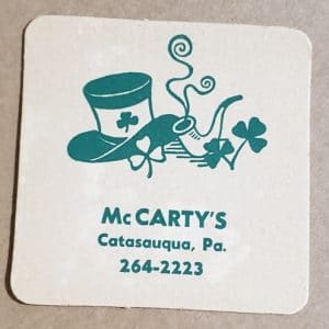 McCartys Pub Beer Coaster
