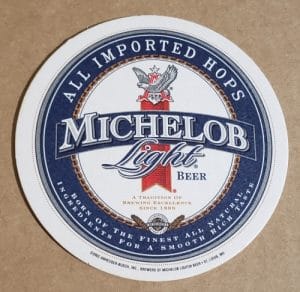 Michelob Light Beer Coaster michelob light beer coaster Michelob Light Beer Coaster micheloblightcoaster2002 300x292