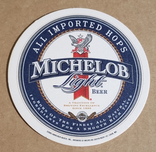 Michelob Light Beer Coaster