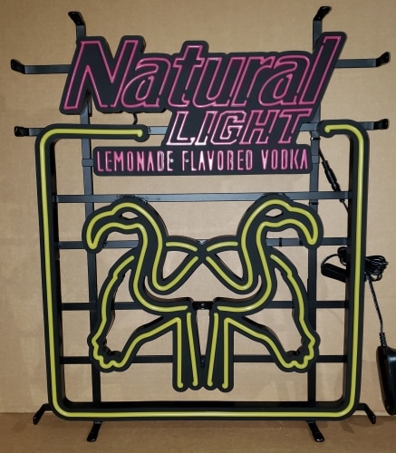 natural light light up sign