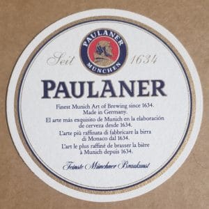 Paulaner Beer Coaster paulaner beer coaster Paulaner Beer Coaster paulanermunchencoasterrear 300x300