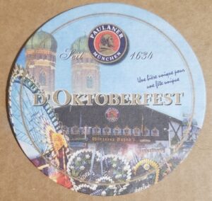 Paulaner Beer Oktoberfest Coaster