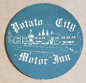 Potato City Motor Inn Beer Coaster