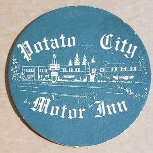 Potato City Motor Inn Beer Coaster