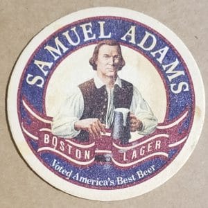 Samuel Adams Beer Coaster