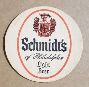 Schmidts Light Beer Coaster