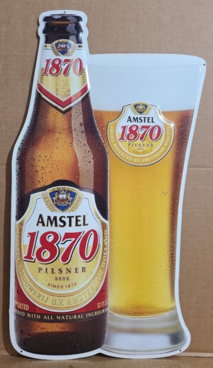 Amstel 1870 Beer Tin Sign