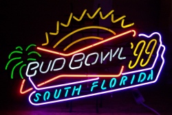 Budweiser Beer Bud Bowl Neon Sign