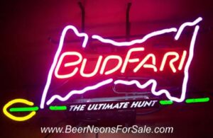 Budweiser Beer Budfari Neon Sign