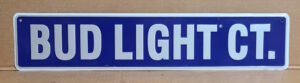 Bud Light Beer Tin Sign